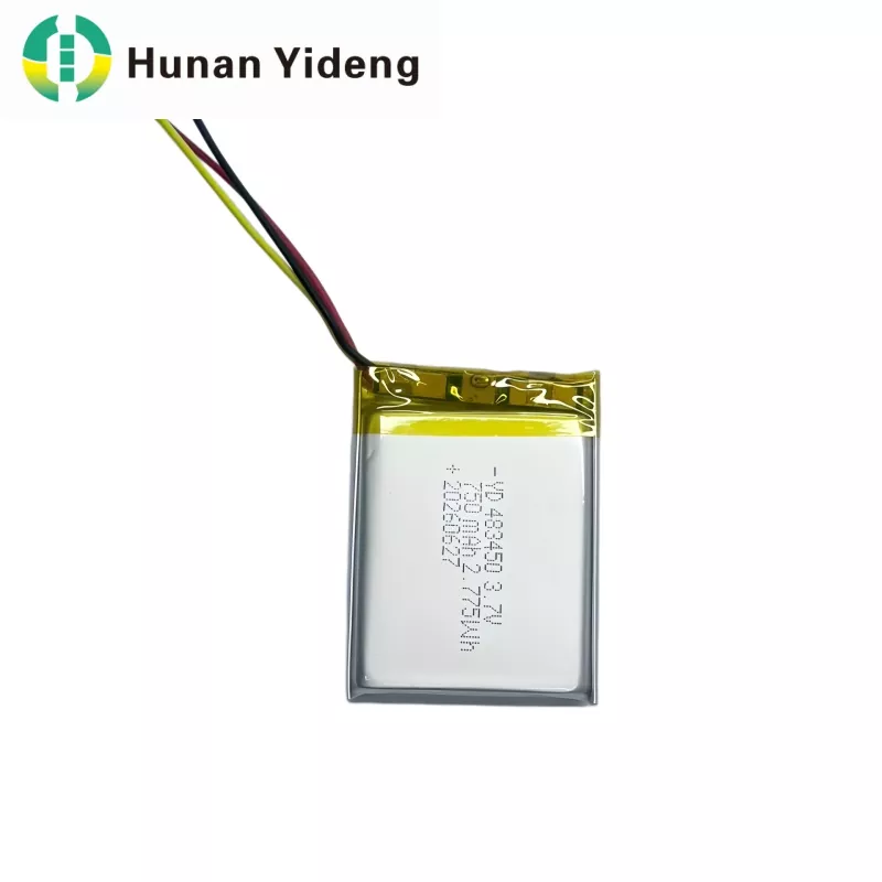 3.7V 750mAh 483447 Edukiera handiko litio-polimero txikia Lipo bateria kargagarria