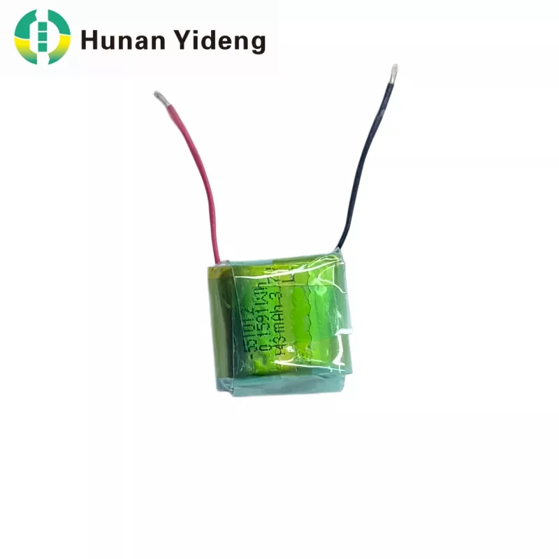 551012 3.7V 43mah Jostailu elektrikoak Li polimerozko bateria