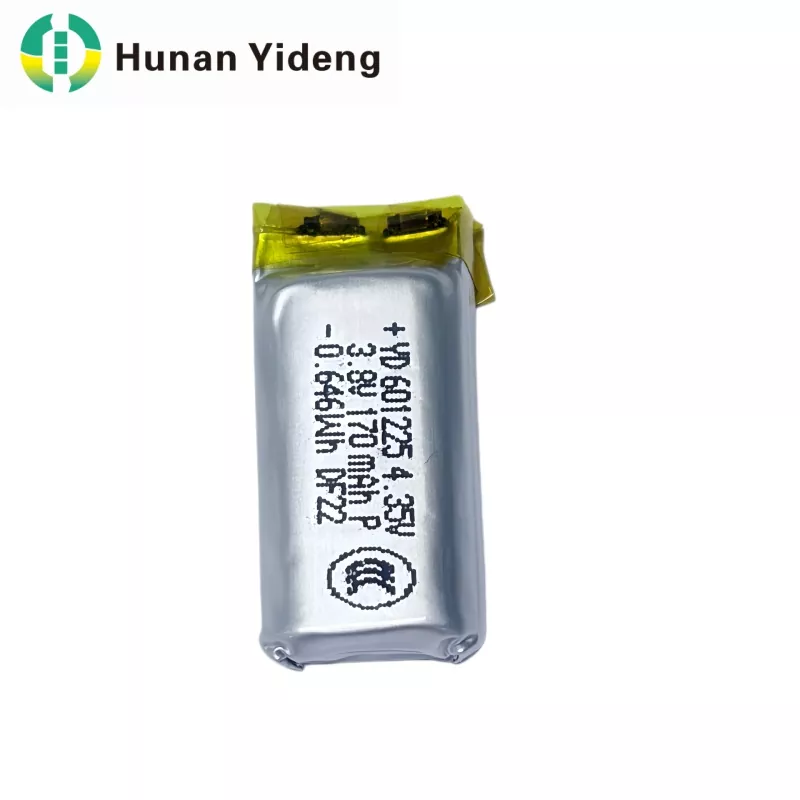 601225 Li-po Mikro Bateria Medikuntzako Gadget eta Kontsumo Elektronikarako