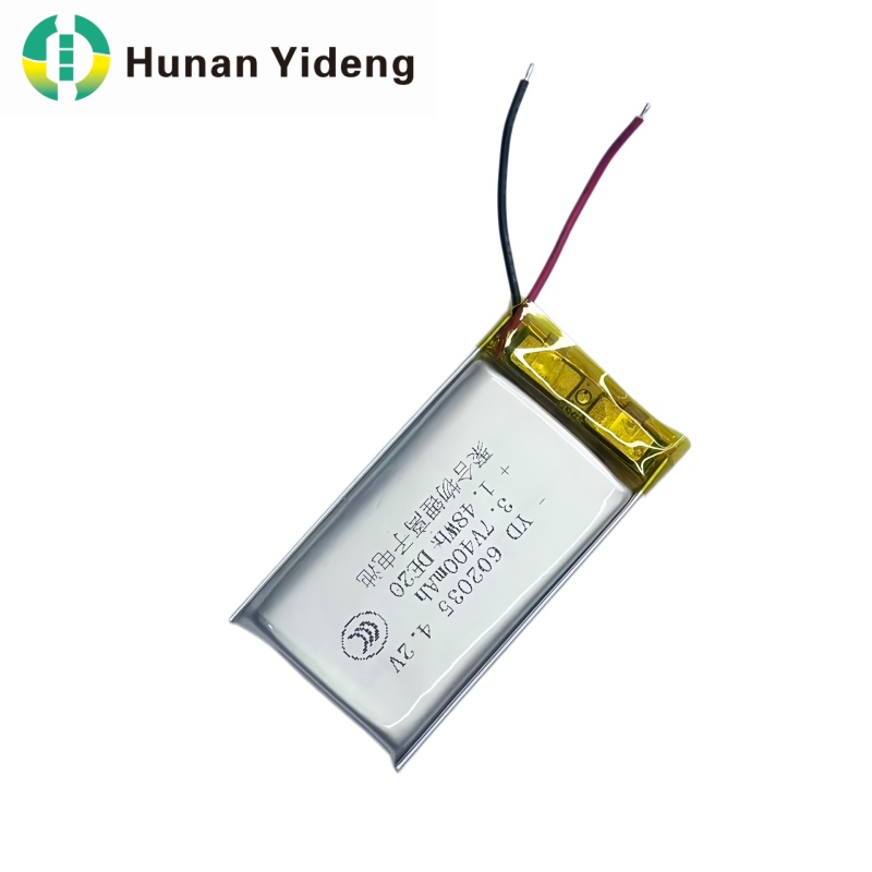 602035 3.7v 400mAh litio ioizko bateria sofa adimendunerako