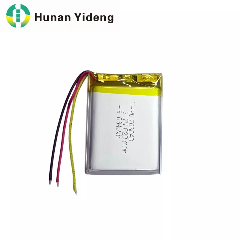 703040 3.7V 820mAh bateria prismatiko txikia