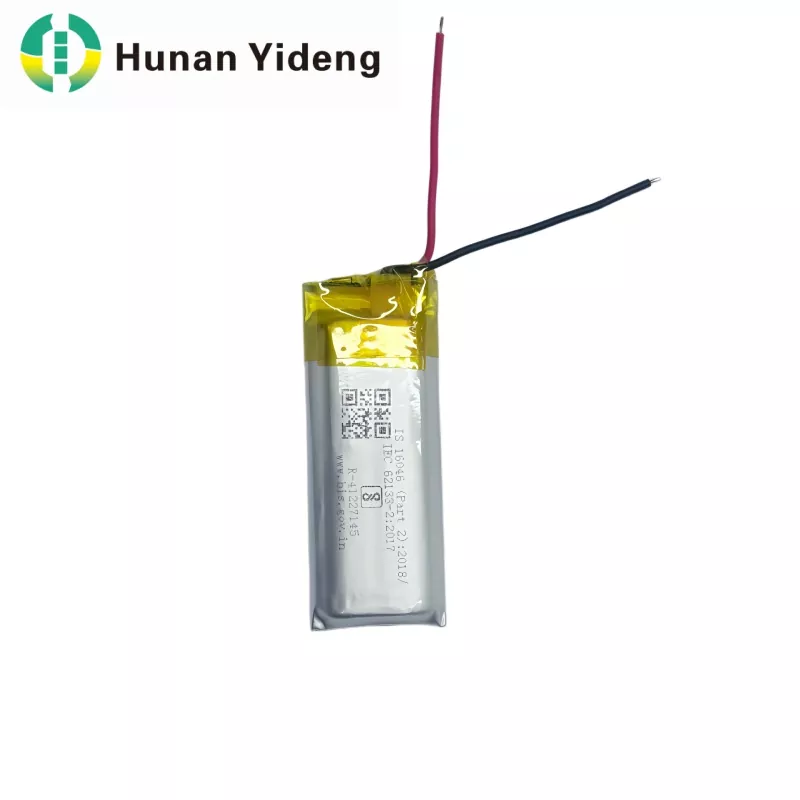801435 3.7v 500mah Li Ion Bateria Pack 1.48wh Atearen Sarraila Adimendunerako